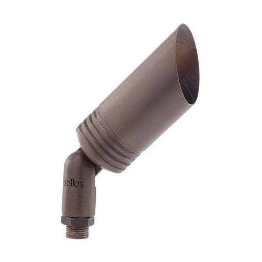 BCB065-AB-995502  6.5 Contemporary Bullet Antique Brass With 8 Stake No Lamp