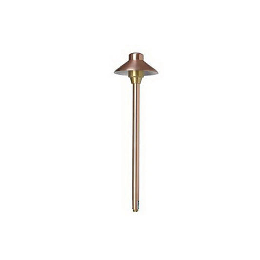 Unique I412-NL 4 in. Illuminator Path Light 12 in. Riser Copper Housing Natural Copper Finish No Lamp