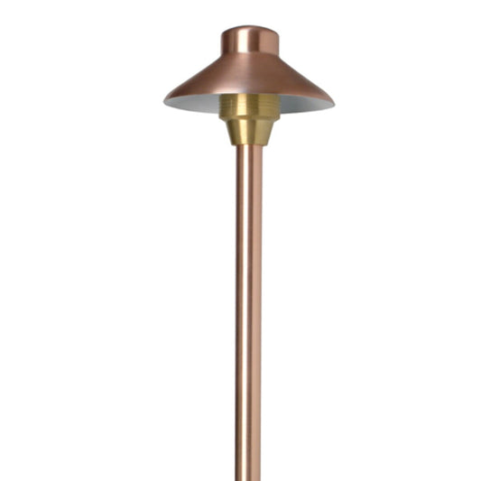 UniqueI624-NL   6 in. Illuminator Path Light 24 in. Riser Copper Housing Natural Copper Finish No Lamp
