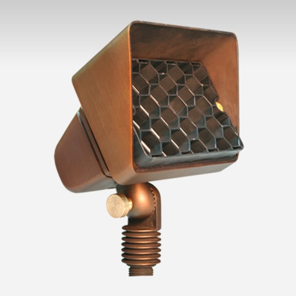Unique STAR-12-L430   Starburst Wall Wash Brass Housing Weathered Brass 4W 3000K 40 Deg. LED