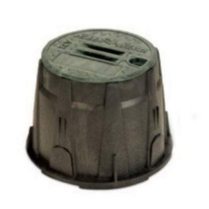 Rain Bird Valve Box Round 10 in. Black Box/Green Lid Overlapping VB Specification Series