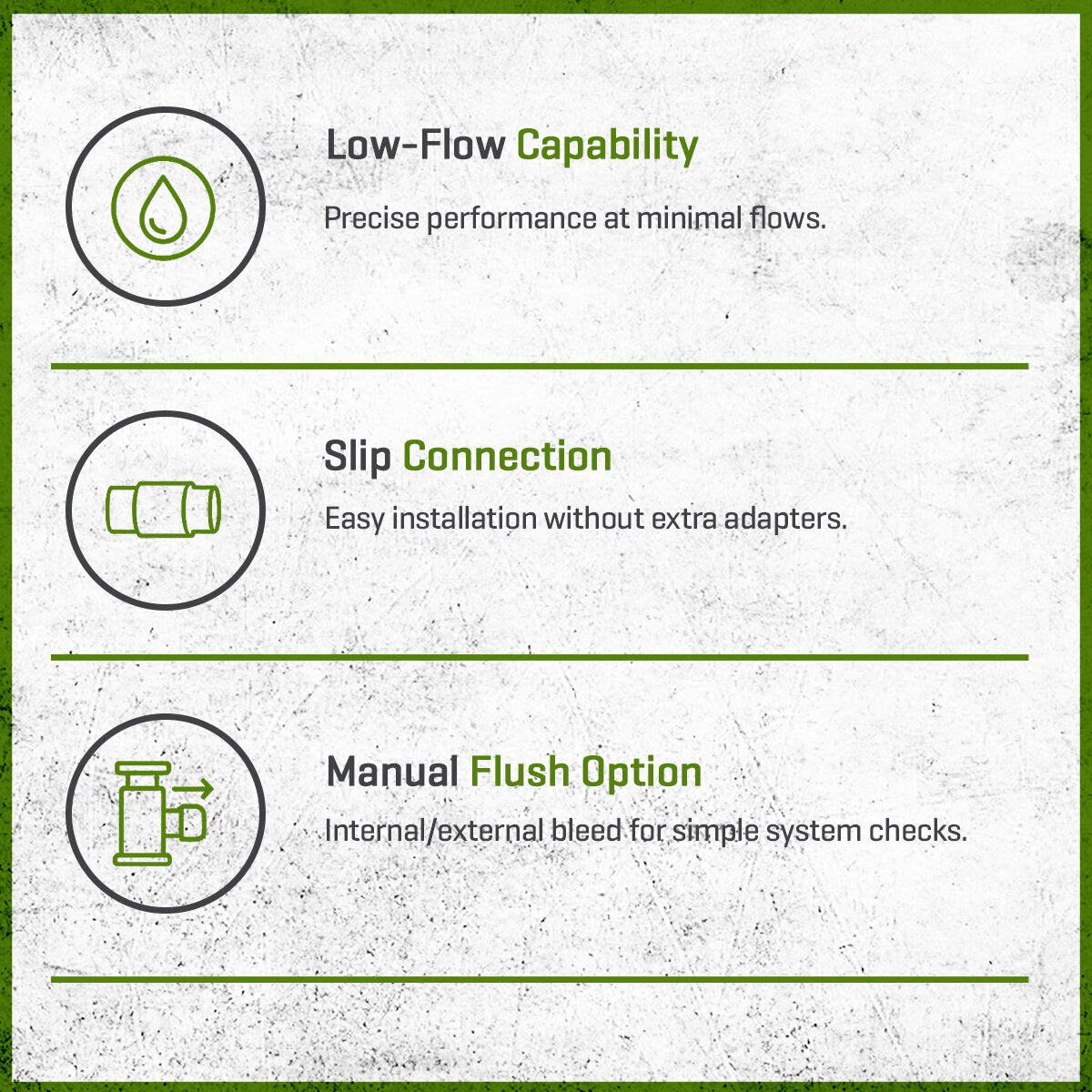 Irritrol Globe Valve 2500 Plastic 1 in. Slip x Slip