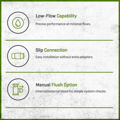 Irritrol Globe Valve 2500 Plastic 1 in. Slip x Slip