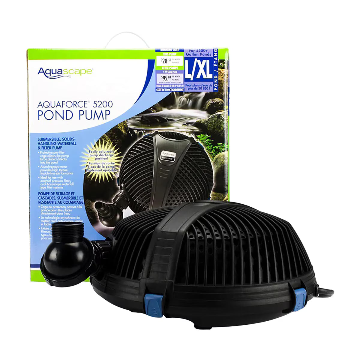 Aquascape Aquaforce 5200 Solids-Handling Pond Pump