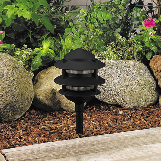Vista  PR-6222-B-NL  PR-6222 Path Light Aluminum Black Finish No Lamp