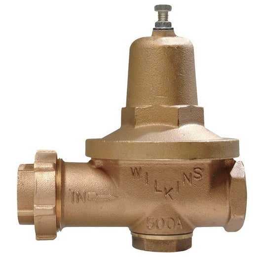 Wilkins High-Low Pressure Reducing Valve Fipt Union x Fipt 2 in. Lead Free Bronze