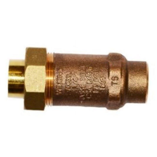 Wilkins 700XL Dual Check Valve Lead Free Bronze 1 in. Union FNPT x FNPT | 1UFX1F-700XL