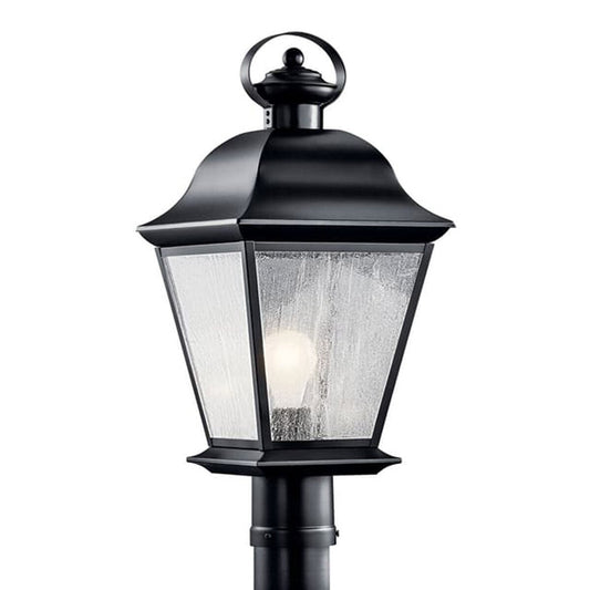 Kichler-9909BK- 15869 Outdoor Post Light Black Finish Aluminum 20.75 in. LED 3000K CRI 80 E26 Socket 150W 120V