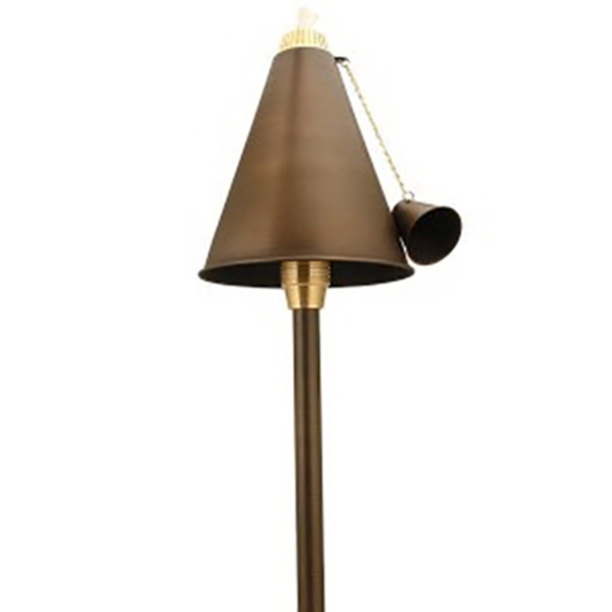 Unique IB-NL-P   Islander Tiki Torch 60 in. Riser Brass Housing Finish No Lamp Painted Black