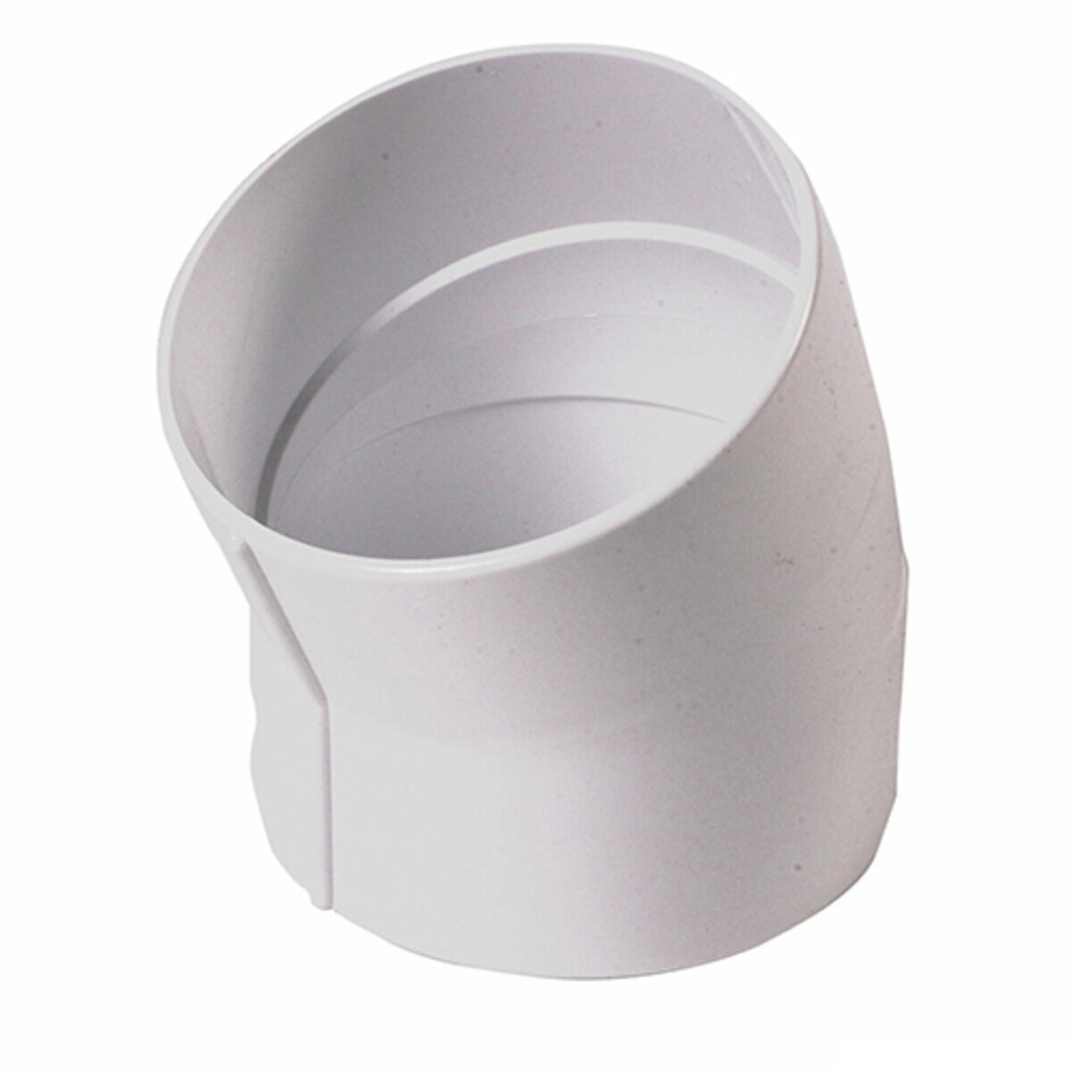 3P04  -NDS PVC S&D 22-1/2 Deg. Elbow HUB x HUB White 3 in.