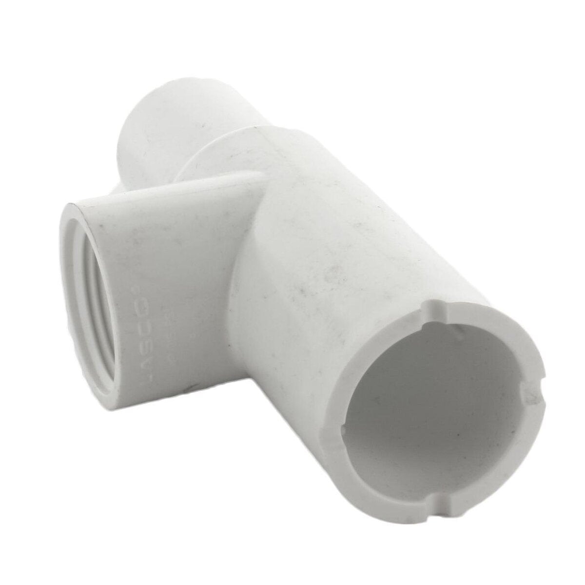1376-010 -Lasco Manifold Tee UltraZone Series White Sch 40 PVC 1 in. Slip x Slip x Fthd