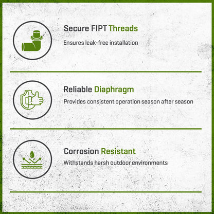 Irritrol Angle Valve 2600 Plastic 1 in. w/ Flow Control FIPT x FIPT