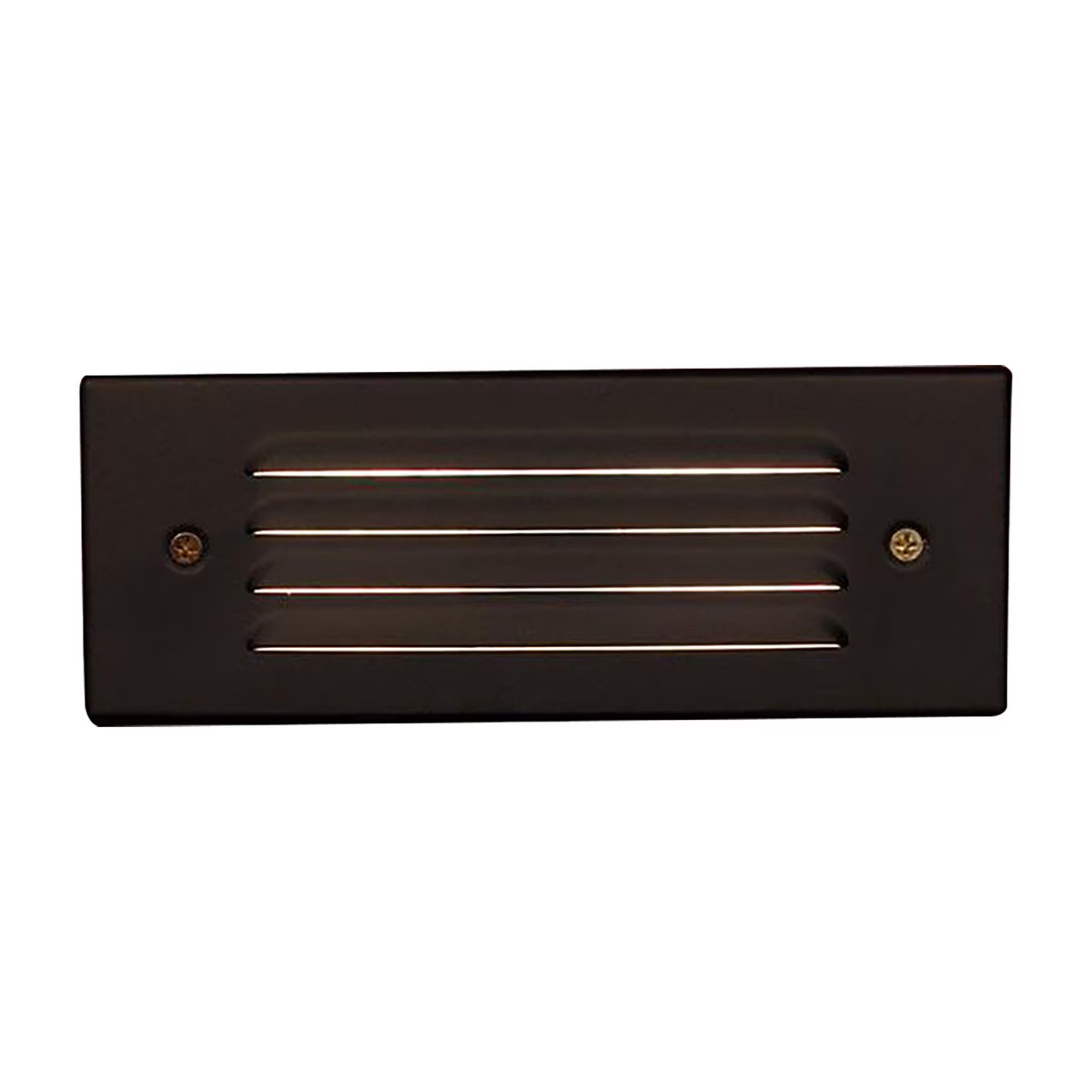 FX Luminaire LM ZD Louver Wall & Step Light, 2LED 2700K, Flat Black