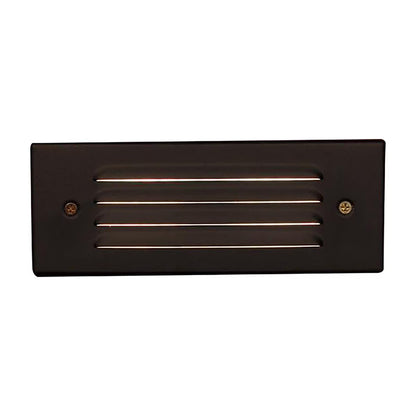 FX Luminaire LM ZD Louver Wall & Step Light, 2LED 2700K, Flat Black