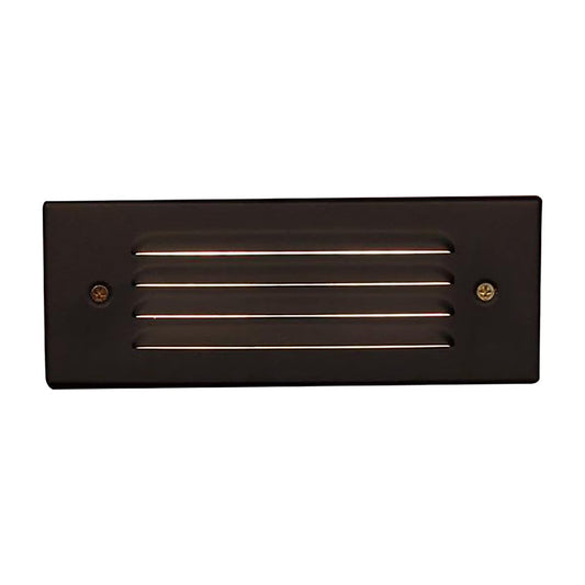 FX Luminaire LM ZD Louver Wall & Step Light, 2LED 2700K, Flat Black