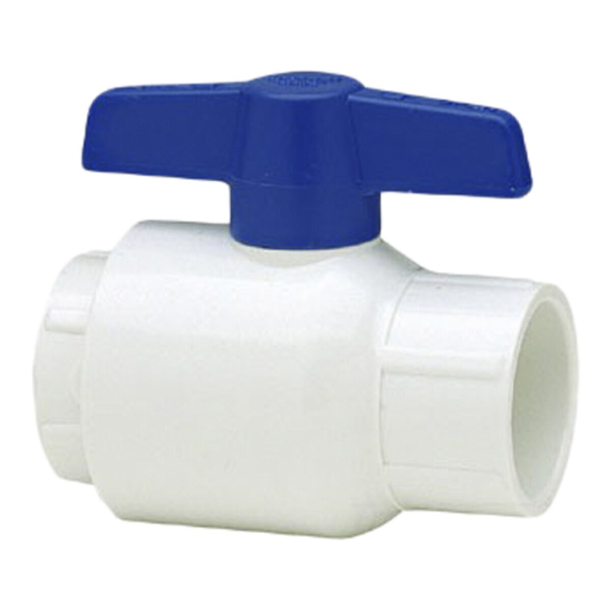Spears Utility White PVC Ball Valve 2 in. FIPT w/ Blue Handle & EPDM O-Rings