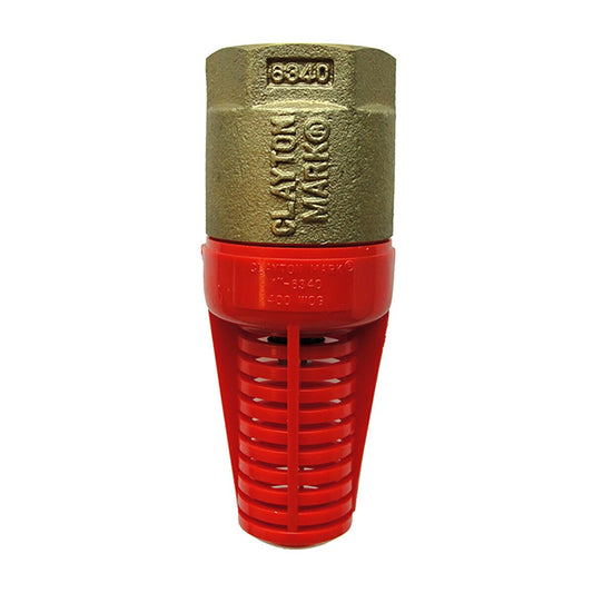 Clayton Mark Brass Foot Valve No Lead 2 in.