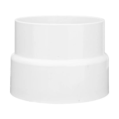 NDS PVC DWV to Sewer Adapter DWV HUB x S&D HUB White 4 in. x 4 in.