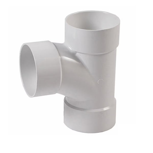 NDS PVC Sanitary Tee HUB x HUB x HUB White 3 in.