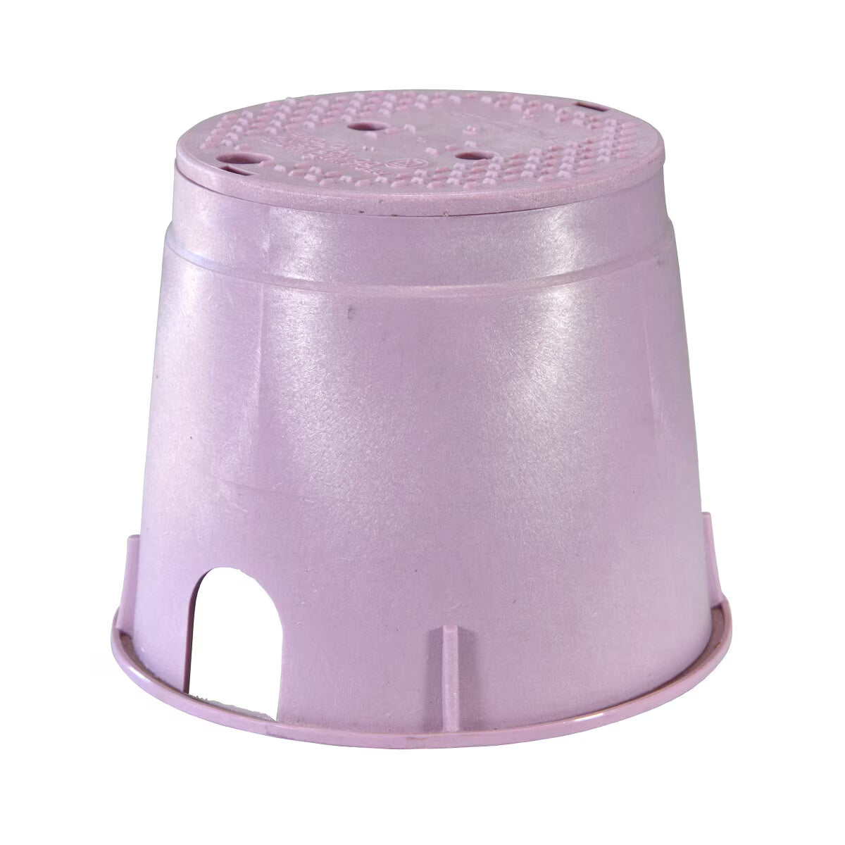 NDS Standard Valve Box Round 10 in. Purple Box/Purple Lid Overlapping RW