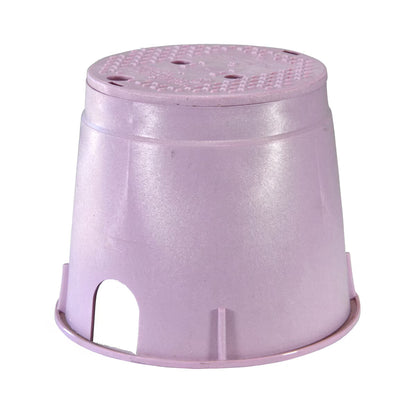NDS Standard Valve Box Round 10 in. Purple Box/Purple Lid Overlapping RW
