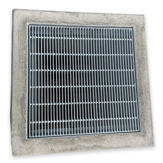 Brooks Concrete Catch Basin w/ Frame & Knock Out 18 in. x 18 in. x 18 in. Top Only