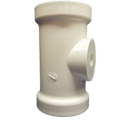151-404 -Harco SDR-21 PVC Service Tee 4 in. x 1 in. Gasket x FIPT