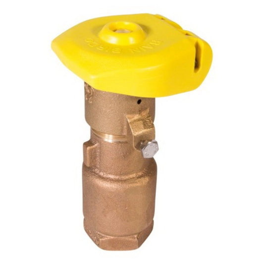 Rain Bird Quick Coupling Valve 1 in. FIPT Inlet 2 pc. Body Double Track Key Lug with Yellow Rubber Locking Cover