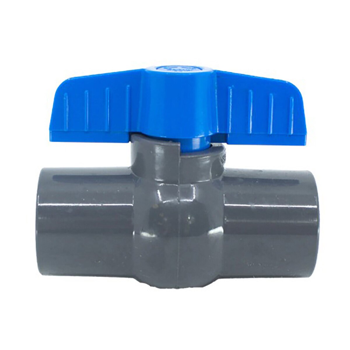 V07791N  Lasco Threaded Ball Valve 491 Series Gray PVC ½ in. Commercial Blue Handle