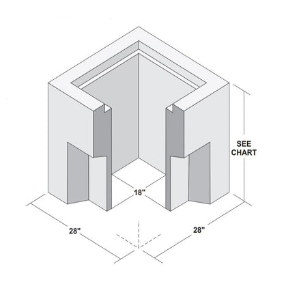 Brooks Lower Only Concrete Catch Basin No Frame 18 in. x 18 in. x 18 in. w/ Knock Out