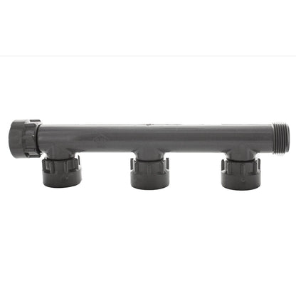 Dura  301-010-4 Quad Port Manifold Tee 1 in. Swivel x MIPT x 4-Swivel with O-Ring