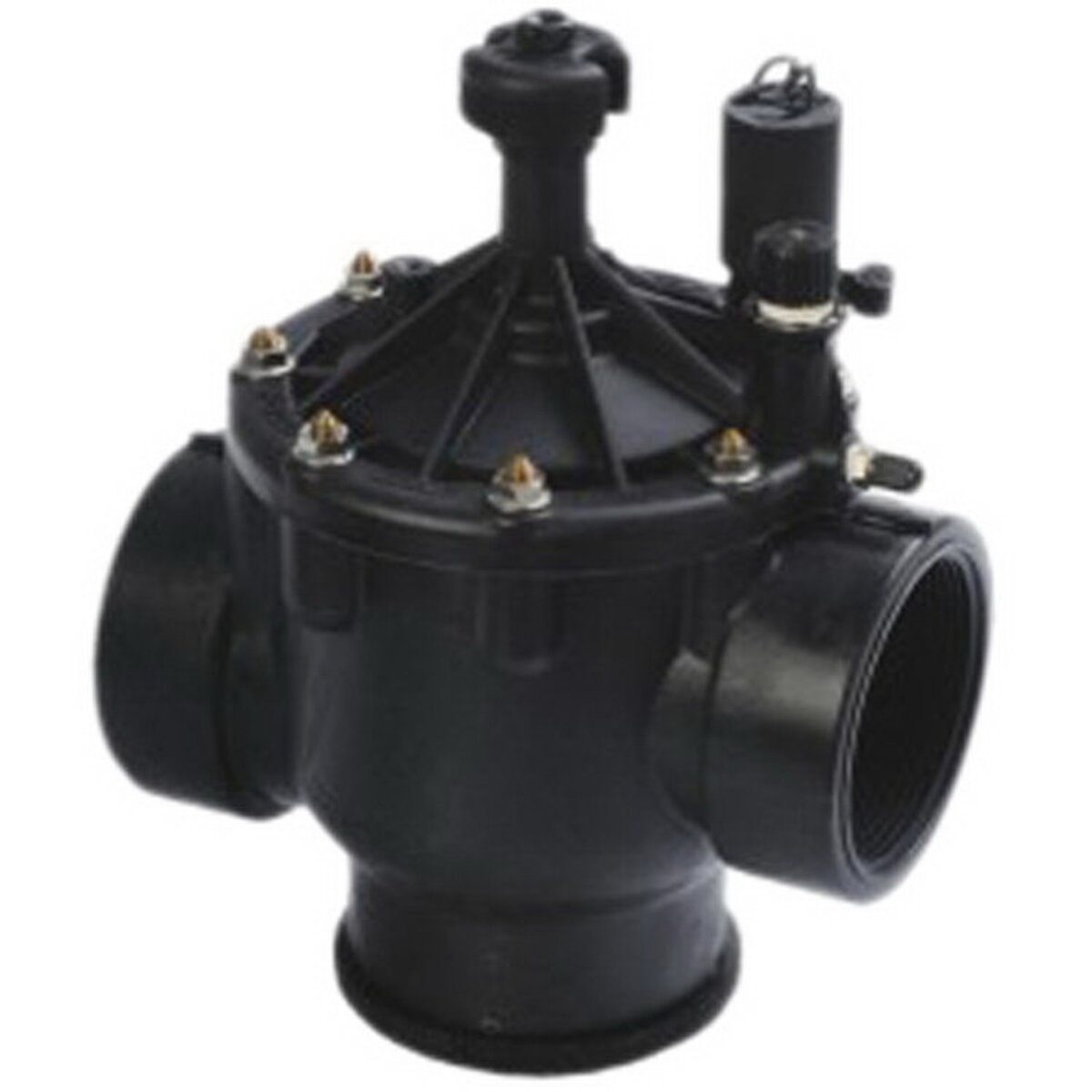 Toro P220 Angle Valve Plastic 3 in. w/ Flow Control FIPT x FIPT