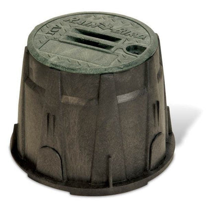 Rain Bird Valve Box Round 10 in. Black Box/Green Lid Overlapping VB Specification Series