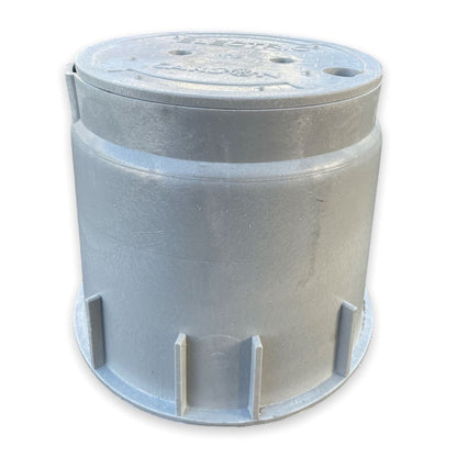 Spec 10 in. Round Box & T Cover Gray Elec HBlt No MsHl Carson