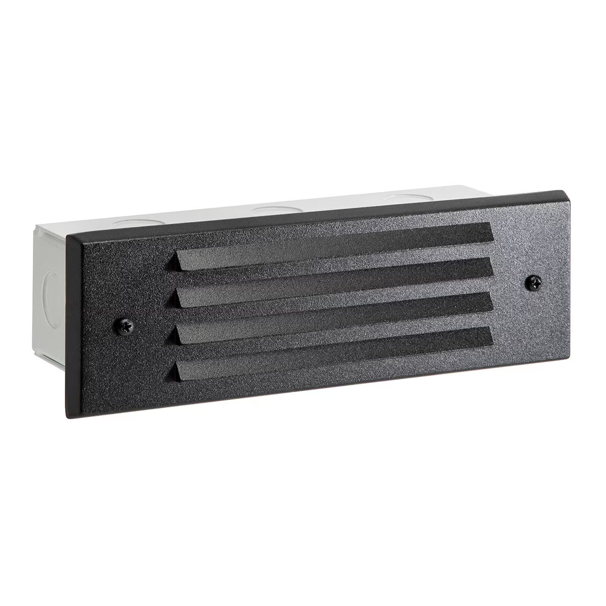 Vista 4246 Louvered Brick Light Aluminum Housing Black No Lamp