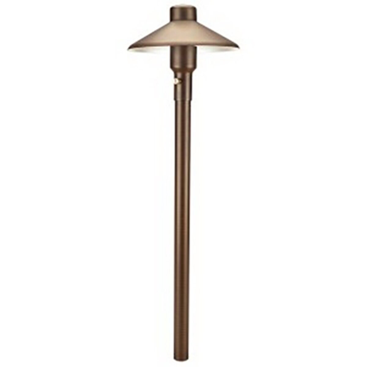Unique M7-NL-P  7 in. Mercury Path Light 12 in. Riser Brass Housing Weathered Brass Finish No Lamp Painted