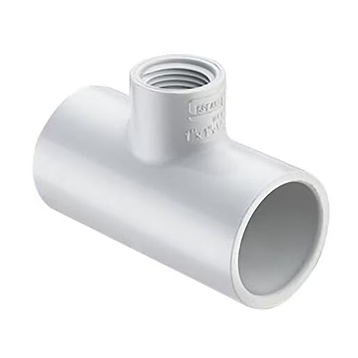 Spears Reducing Tee PVC 4 in. x 1 in. Socket x Fipt