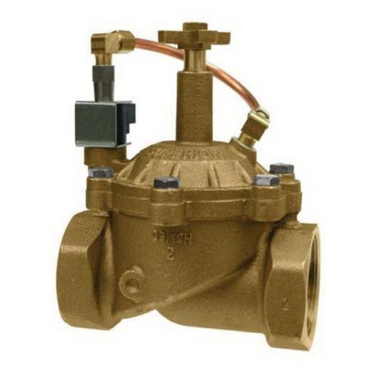 Superior Master Valve 3300 Brass 1-1/2 in. Normally Open FIPT x FIPT