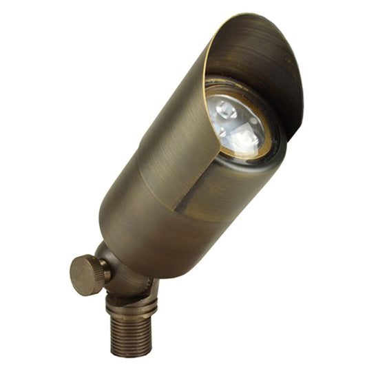 Unique VALC-12-L430   Valor Up Light Brass Housing Weathered Brass 4W 3000K 40 Deg. LED