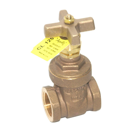 Apollo Gate Valve 102T-K Series NPT 200 PSI 72.3 GPM 1 in. Bronze