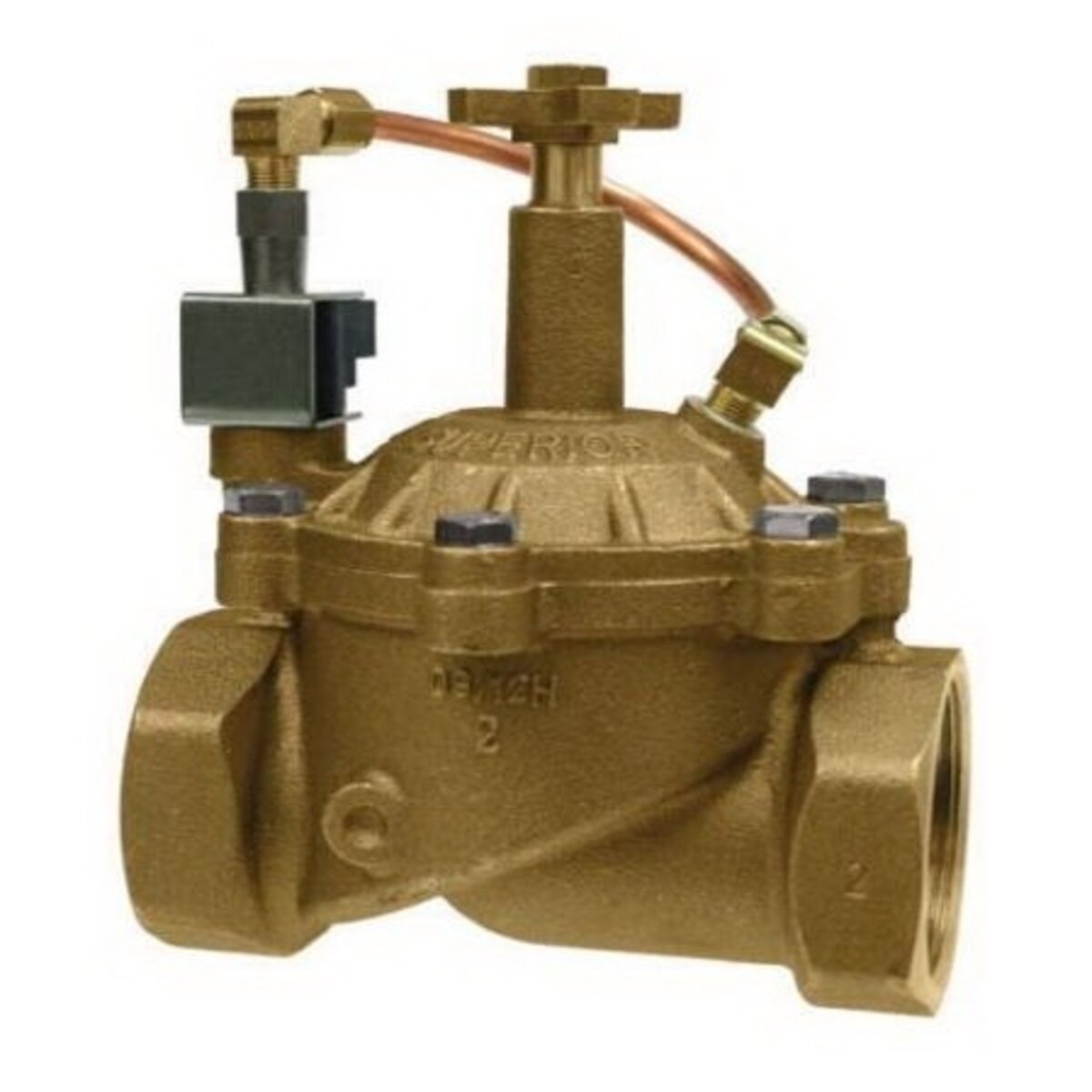 Superior Master Valve 3100 Brass 1-1/2 in. Normally Open FIPT x FIPT