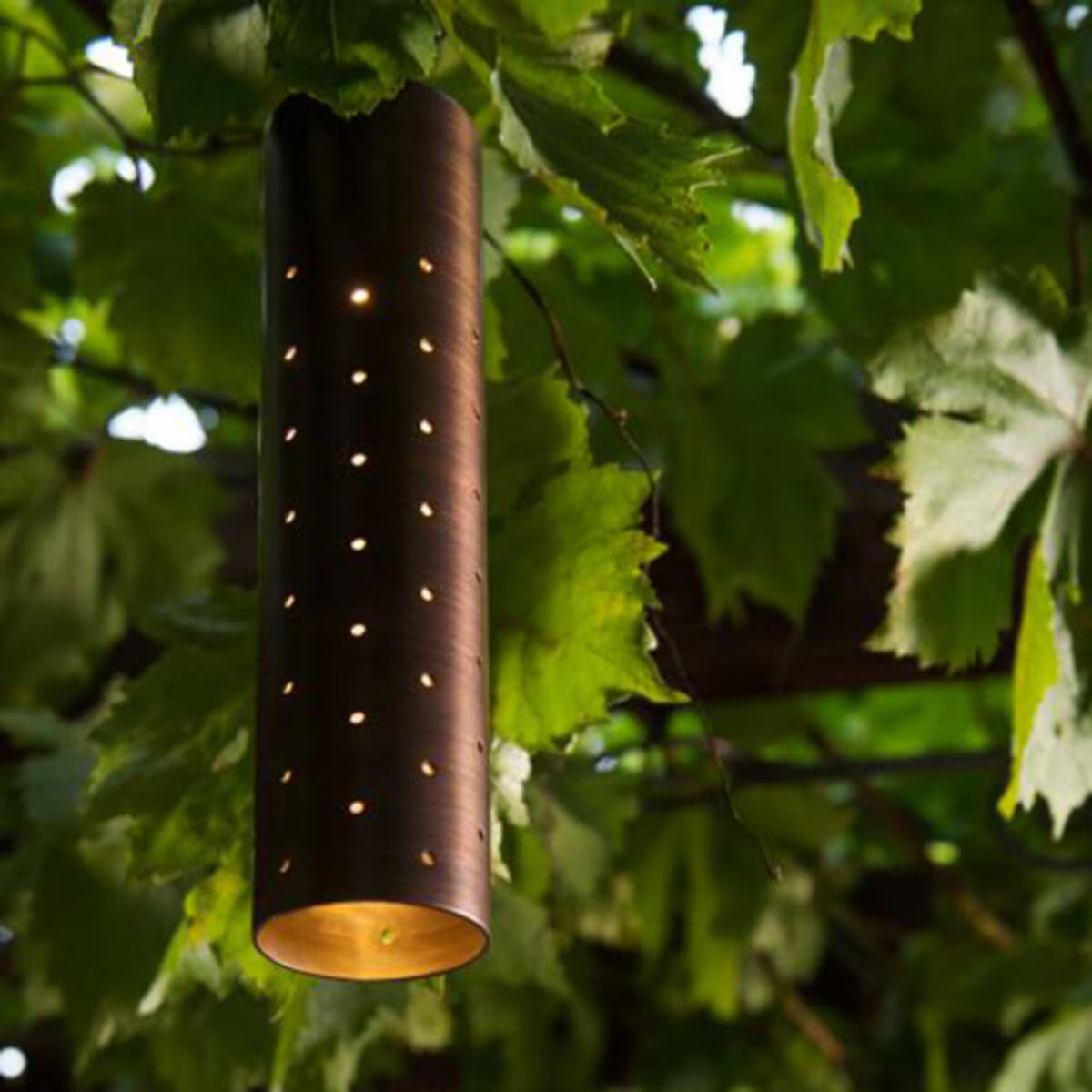 FX VE Down Light Antique Bronze Perforated Sleeve 3LED