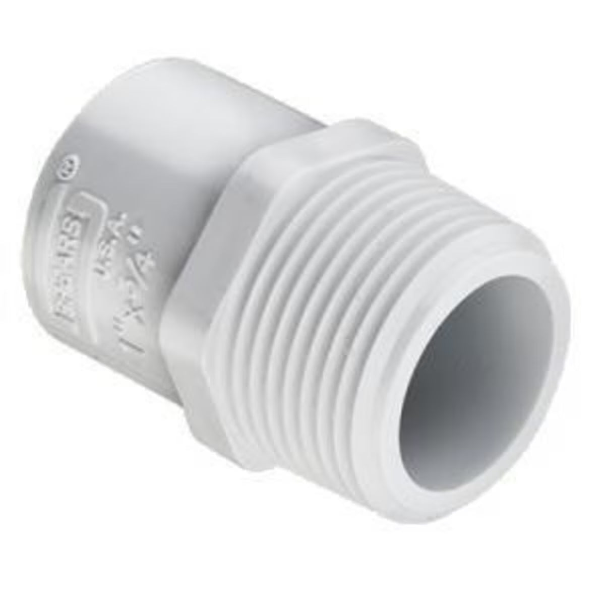 Sch 40 PVC Reducing Male Adapter 1 in. x 3/4 in. MIPT x Socket