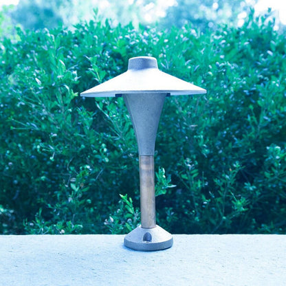 CAST-CCH13CB- Classic Small China Hat Canopy Mount Area Light w/ Small Stem