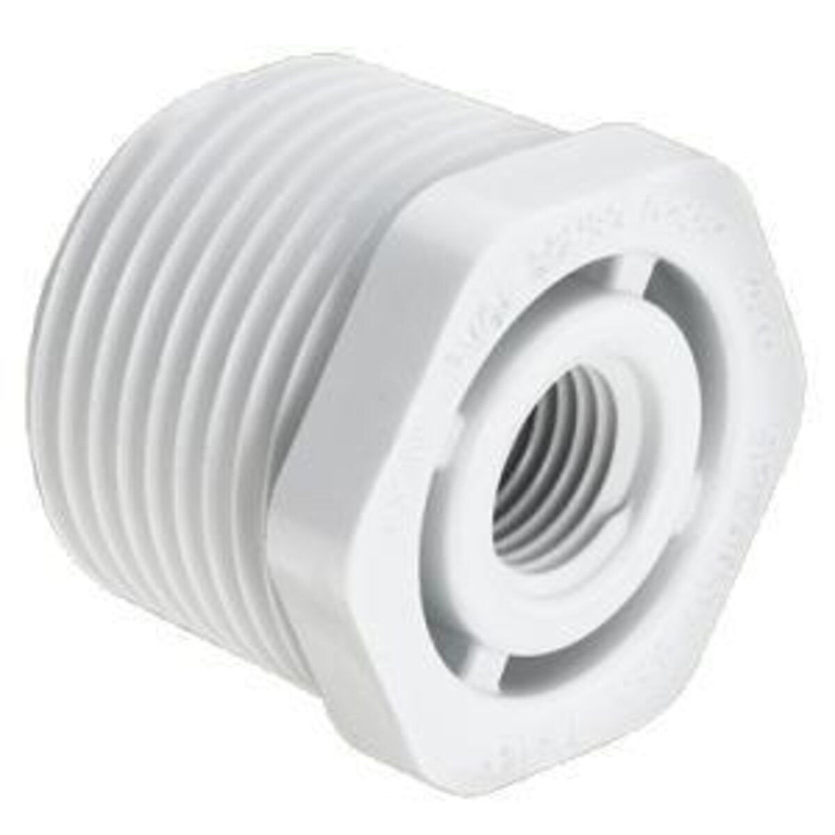 439-130 Sch 40 PVC Reducing Bushing 1 in. x 1/2 in. MIPT x FIPT |Spears