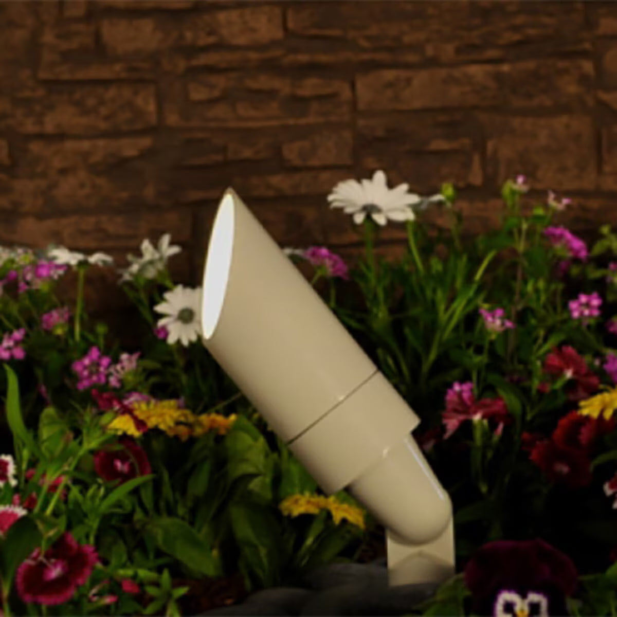 FX MU Up Light Aluminum Housing Flat White No Lamp