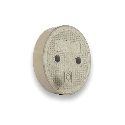 Christy Valve Box Lid Rectangle 10 in. x 15 in. Drop-in Reinforced Concrete For B09 Box Lid Only