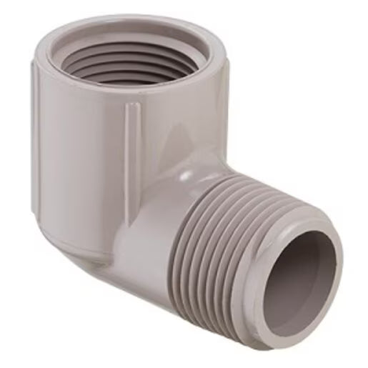 Sch 40 UV Resistant PVC 90 Degree Street Elbow 3/4 in. MIPT x FIPT