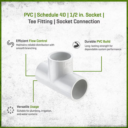 401-015 Sch 40 PVC Tee 1-1/2 in. Socket | Spears