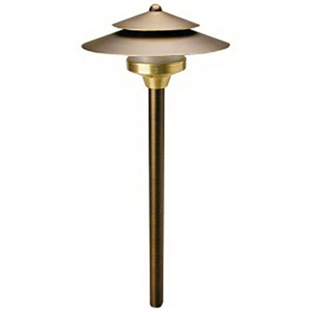 Unique  SA-NL-P  Saturn Path Light 12 in. Riser Brass Housing Finish No Lamp Painted